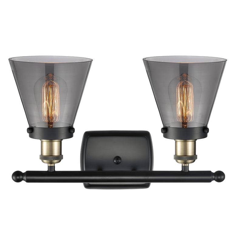 Innovations Lighting Small Cone 2 Light Bath Vanity Light Part Of The Ballston Collection 916-2W-BAB-G63