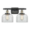 Bell Bath Vanity Light shown in the Black Antique Brass finish with a Clear shade