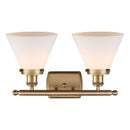 Innovations Lighting Large Cone 2 Light Bath Vanity Light Part Of The Ballston Collection 916-2W-BB-G41-LED