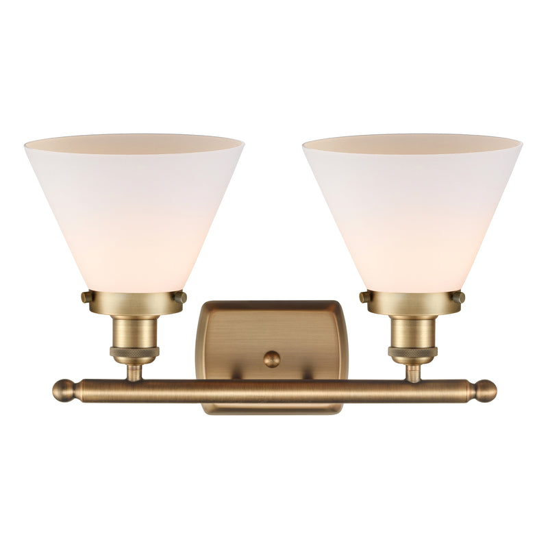 Innovations Lighting Large Cone 2 Light Bath Vanity Light Part Of The Ballston Collection 916-2W-BB-G41-LED