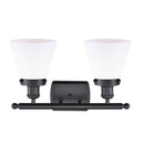 Innovations Lighting Small Cone 2 Light Bath Vanity Light Part Of The Ballston Collection 916-2W-BK-G61-LED