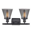 Innovations Lighting Small Cone 2 Light Bath Vanity Light Part Of The Ballston Collection 916-2W-BK-G63