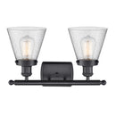 Innovations Lighting Small Cone 2 Light Bath Vanity Light Part Of The Ballston Collection 916-2W-BK-G64