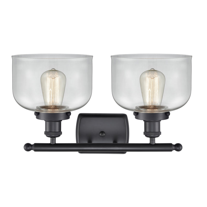 Innovations Lighting Large Bell 2 Light Bath Vanity Light Part Of The Ballston Collection 916-2W-BK-G72-LED