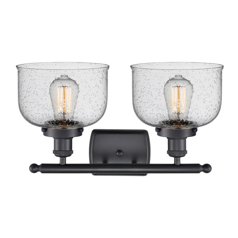 Innovations Lighting Large Bell 2 Light Bath Vanity Light Part Of The Ballston Collection 916-2W-BK-G74-LED