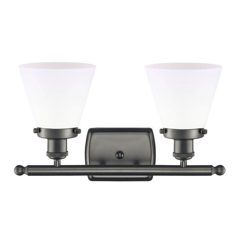 Innovations Lighting Small Cone 2 Light Bath Vanity Light Part Of The Ballston Collection 916-2W-OB-G61