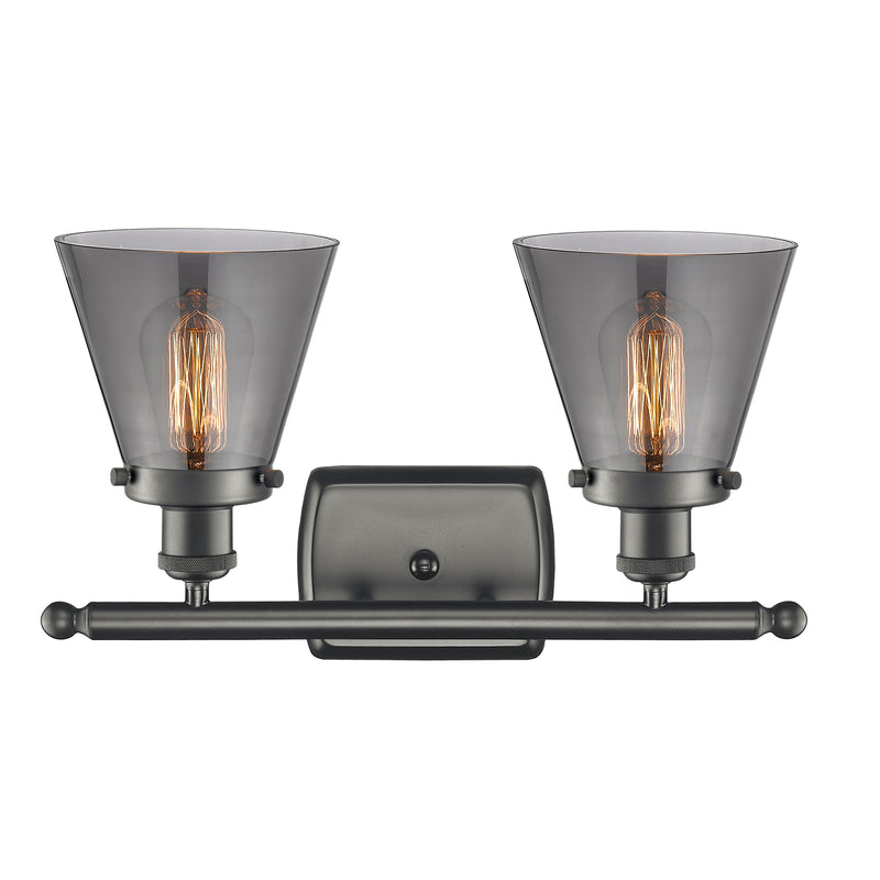 Innovations Lighting Small Cone 2 Light Bath Vanity Light Part Of The Ballston Collection 916-2W-OB-G63