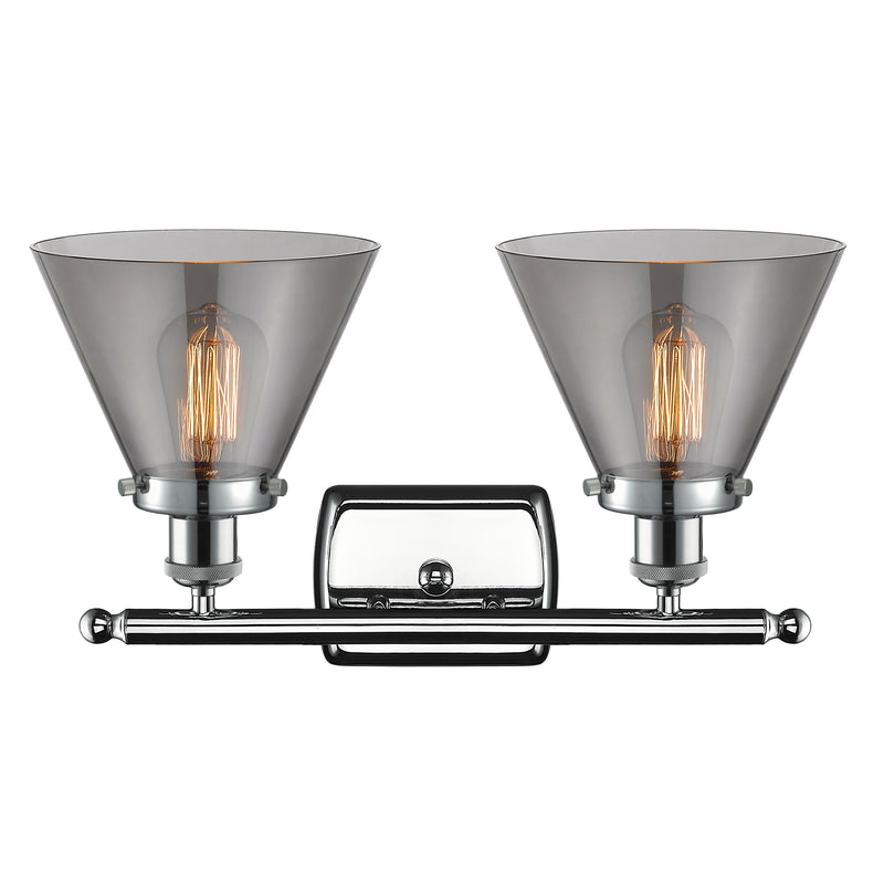 Innovations Lighting Large Cone 2 Light Bath Vanity Light Part Of The Ballston Collection 916-2W-PC-G43-LED