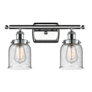 Bell Bath Vanity Light shown in the Polished Chrome finish with a Seedy shade