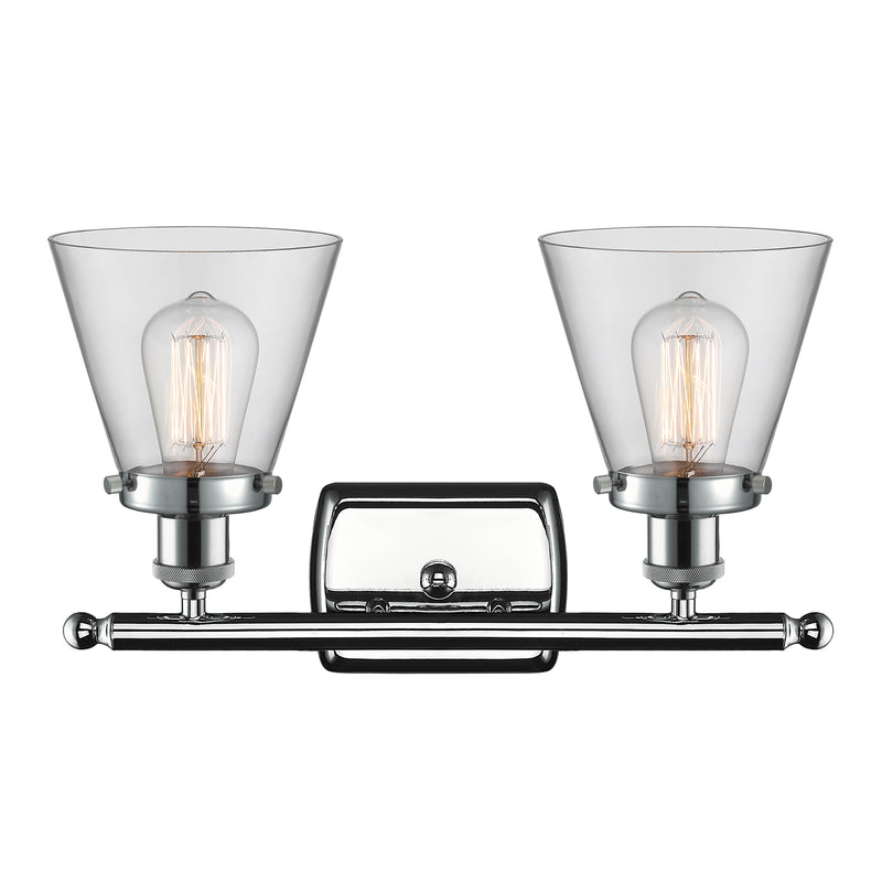 Innovations Lighting Small Cone 2 Light Bath Vanity Light Part Of The Ballston Collection 916-2W-PC-G62