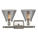 Innovations Lighting Large Cone 2 Light Bath Vanity Light Part Of The Ballston Collection 916-2W-SN-G43-LED