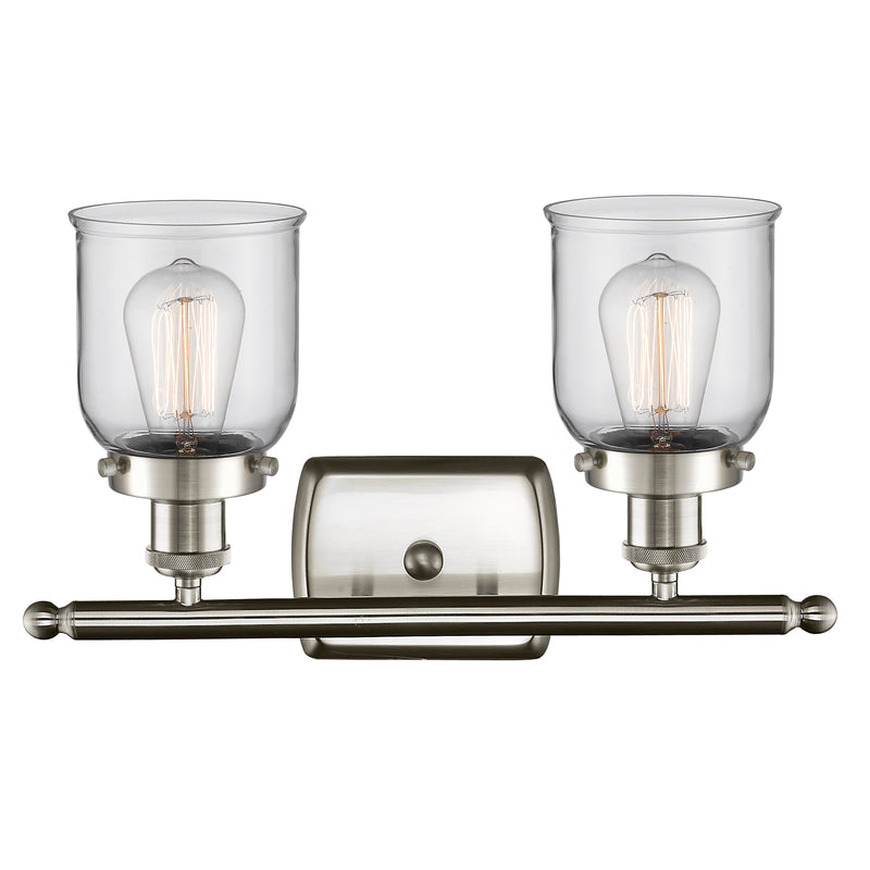 Innovations Lighting Small Bell 2 Light Bath Vanity Light Part Of The Ballston Collection 916-2W-SN-G52-LED