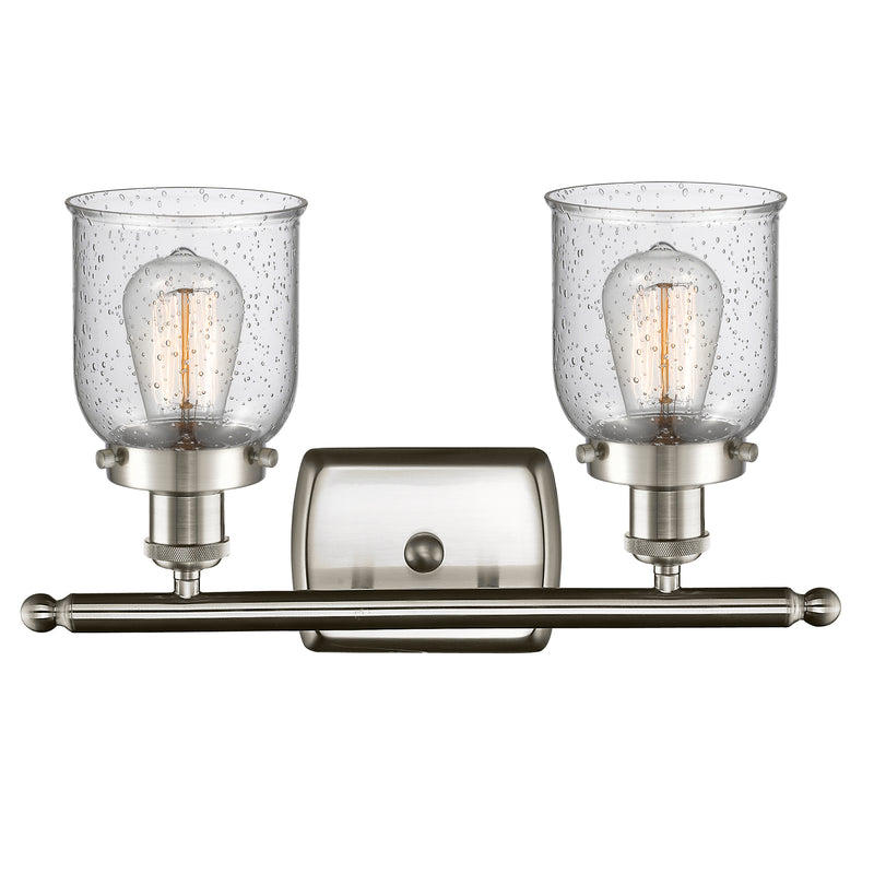 Innovations Lighting Small Bell 2 Light Bath Vanity Light Part Of The Ballston Collection 916-2W-SN-G54-LED