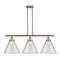 Cone Island Light shown in the Antique Copper finish with a Clear shade