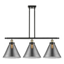 Cone Island Light shown in the Black Antique Brass finish with a Plated Smoke shade