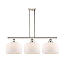 Bell Island Light shown in the Polished Nickel finish with a Matte White shade