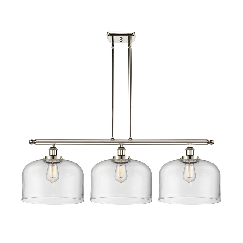 Bell Island Light shown in the Polished Nickel finish with a Clear shade