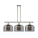 Bell Island Light shown in the Polished Nickel finish with a Plated Smoke shade