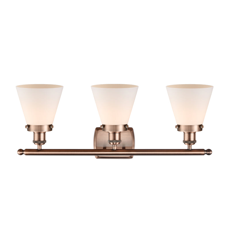 Innovations Lighting Small Cone 3 Light Bath Vanity Light Part Of The Ballston Collection 916-3W-AC-G61