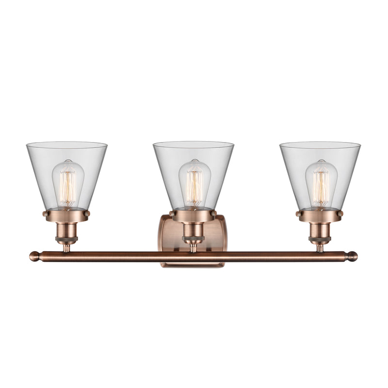 Innovations Lighting Small Cone 3 Light Bath Vanity Light Part Of The Ballston Collection 916-3W-AC-G62