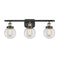 Beacon Bath Vanity Light shown in the Black Antique Brass finish with a Clear shade