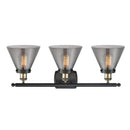 Innovations Lighting Large Cone 3 Light Bath Vanity Light Part Of The Ballston Collection 916-3W-BAB-G43-LED