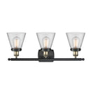 Innovations Lighting Small Cone 3 Light Bath Vanity Light Part Of The Ballston Collection 916-3W-BAB-G62