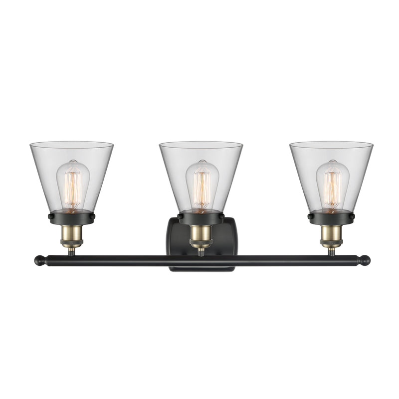 Innovations Lighting Small Cone 3 Light Bath Vanity Light Part Of The Ballston Collection 916-3W-BAB-G62-LED