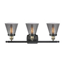 Innovations Lighting Small Cone 3 Light Bath Vanity Light Part Of The Ballston Collection 916-3W-BAB-G63