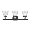 Innovations Lighting Small Cone 3 Light Bath Vanity Light Part Of The Ballston Collection 916-3W-BAB-G64-LED