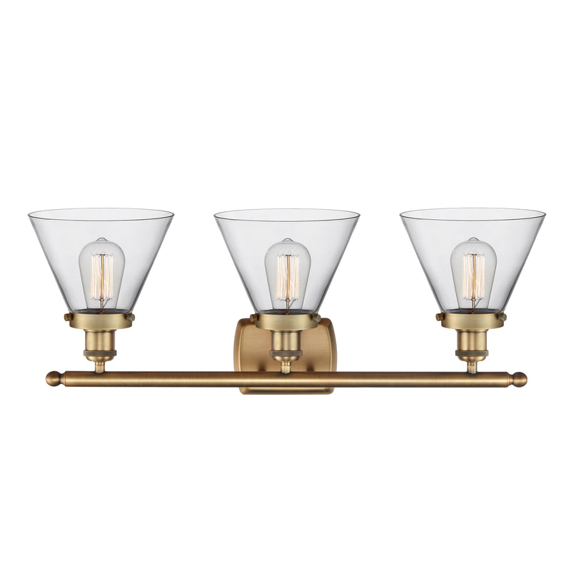 Innovations Lighting Large Cone 3 Light Bath Vanity Light Part Of The Ballston Collection 916-3W-BB-G42-LED