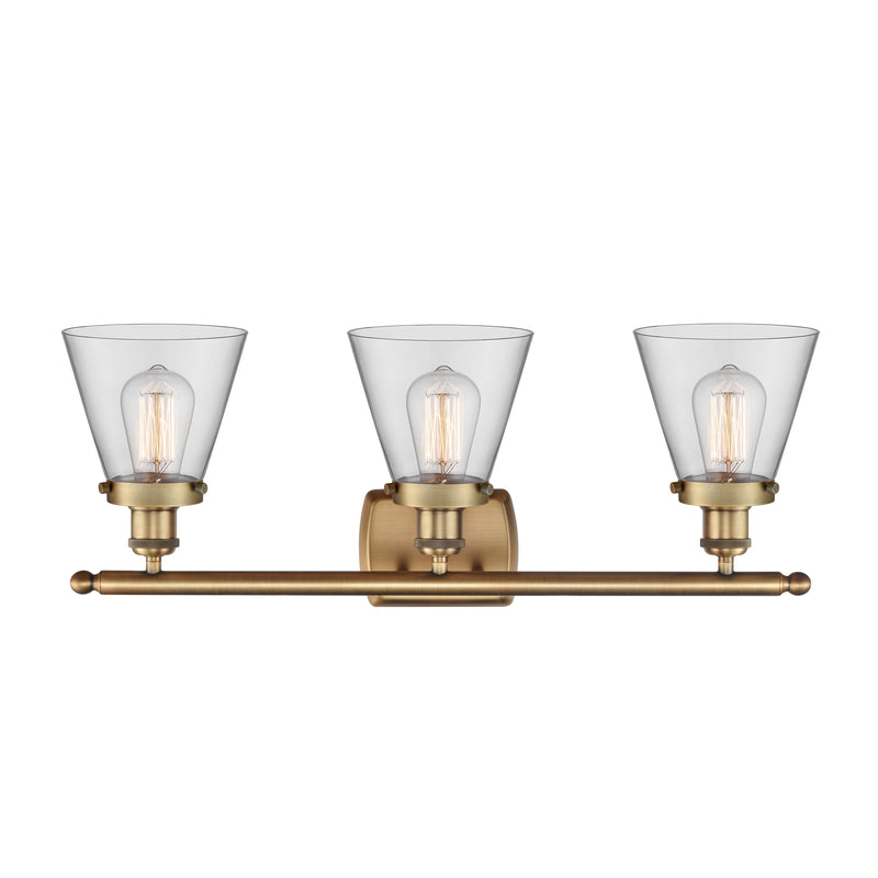 Innovations Lighting Small Cone 3 Light Bath Vanity Light Part Of The Ballston Collection 916-3W-BB-G62