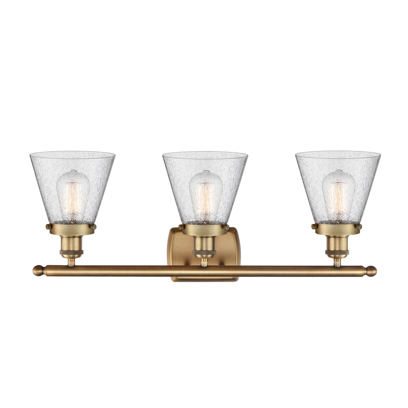 Innovations Lighting Small Cone 3 Light Bath Vanity Light Part Of The Ballston Collection 916-3W-BB-G64-LED