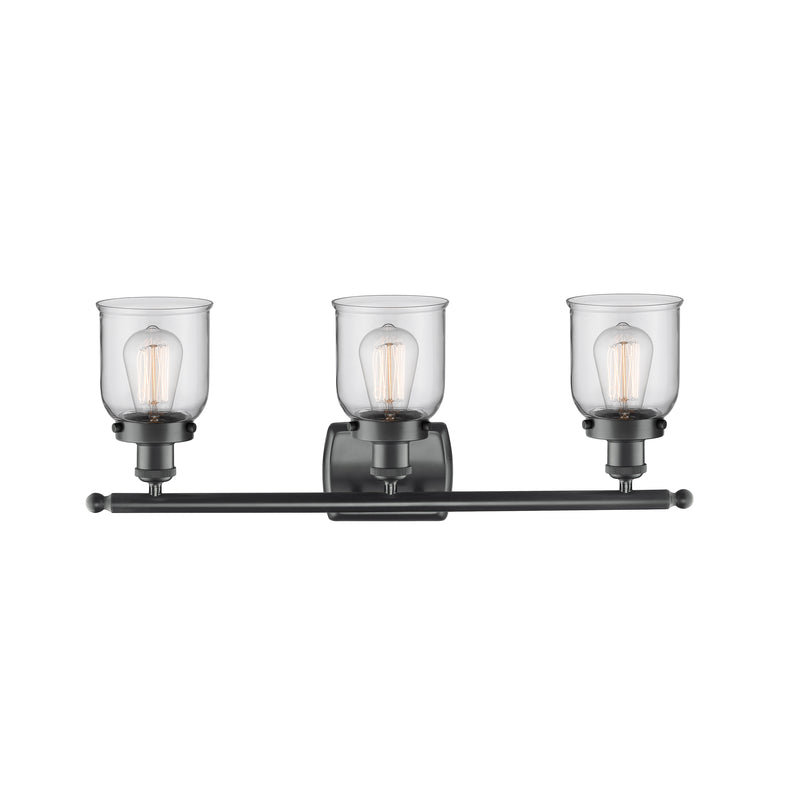 Innovations Lighting Small Bell 3 Light Bath Vanity Light Part Of The Ballston Collection 916-3W-BK-G52-LED