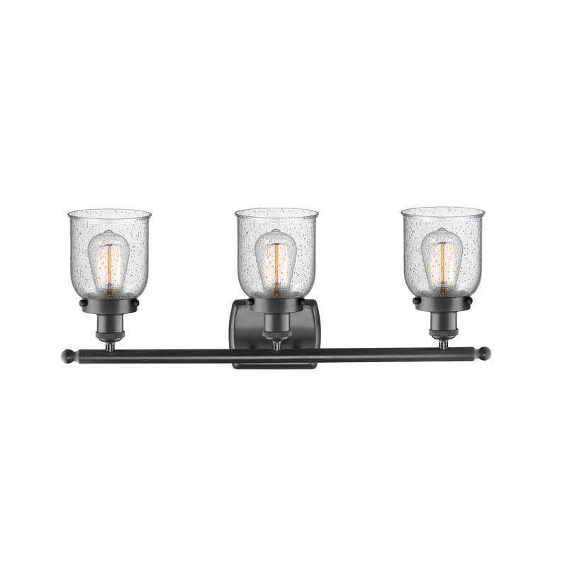 Innovations Lighting Small Bell 3 Light Bath Vanity Light Part Of The Ballston Collection 916-3W-BK-G54-LED