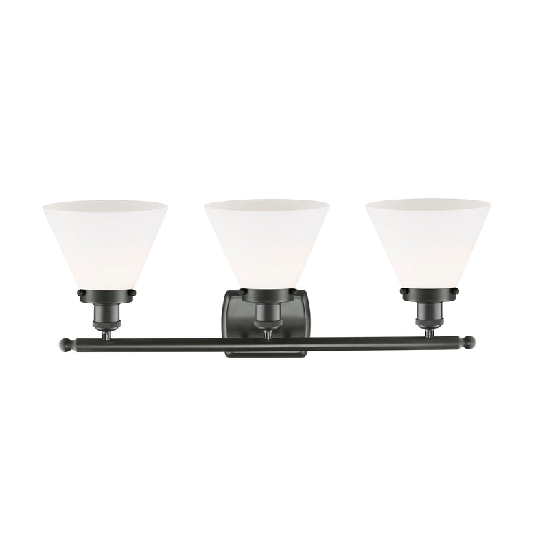 Innovations Lighting Large Cone 3 Light Bath Vanity Light Part Of The Ballston Collection 916-3W-OB-G41-LED