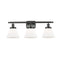 Cone Bath Vanity Light shown in the Oil Rubbed Bronze finish with a Matte White shade