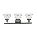 Innovations Lighting Large Cone 3 Light Bath Vanity Light Part Of The Ballston Collection 916-3W-OB-G44-LED