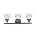 Innovations Lighting Small Cone 3 Light Bath Vanity Light Part Of The Ballston Collection 916-3W-OB-G62