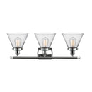 Innovations Lighting Large Cone 3 Light Bath Vanity Light Part Of The Ballston Collection 916-3W-PC-G42-LED