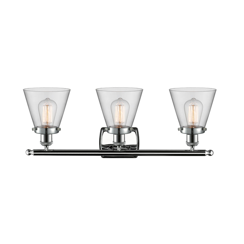 Innovations Lighting Small Cone 3 Light Bath Vanity Light Part Of The Ballston Collection 916-3W-PC-G62-LED