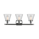 Innovations Lighting Small Cone 3 Light Bath Vanity Light Part Of The Ballston Collection 916-3W-PC-G62