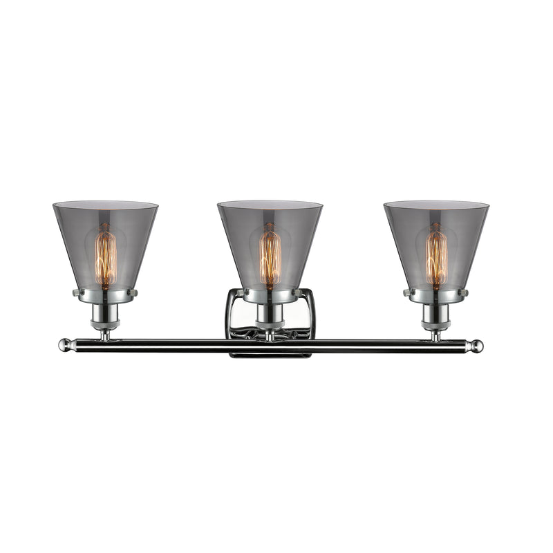 Innovations Lighting Small Cone 3 Light Bath Vanity Light Part Of The Ballston Collection 916-3W-PC-G63-LED