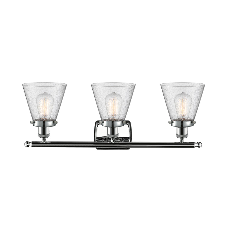 Innovations Lighting Small Cone 3 Light Bath Vanity Light Part Of The Ballston Collection 916-3W-PC-G64