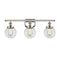 Beacon Bath Vanity Light shown in the Polished Nickel finish with a Clear shade