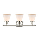 Innovations Lighting Small Cone 3 Light Bath Vanity Light Part Of The Ballston Collection 916-3W-PN-G61