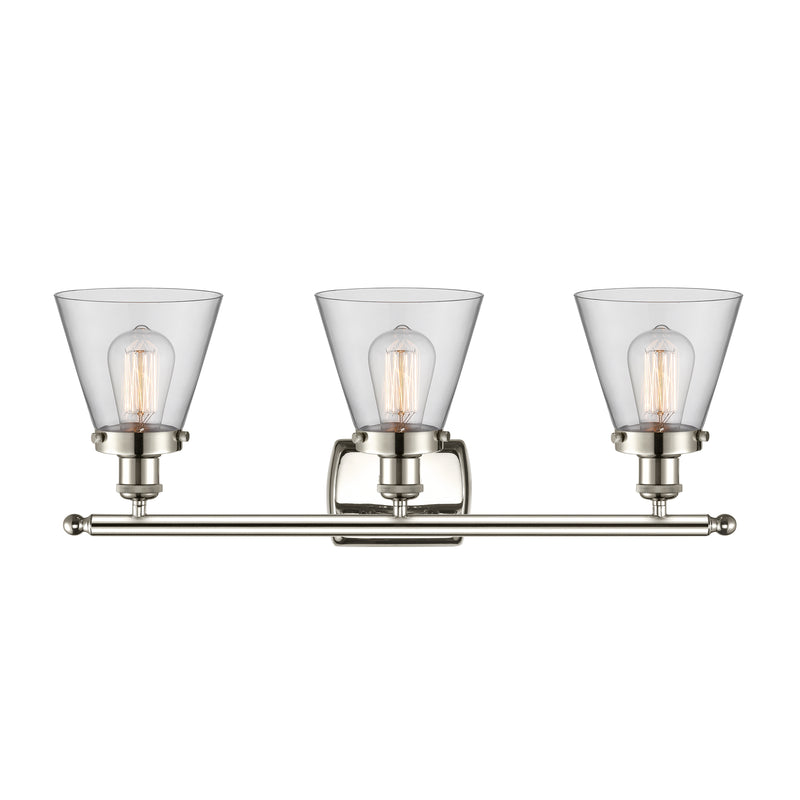 Innovations Lighting Small Cone 3 Light Bath Vanity Light Part Of The Ballston Collection 916-3W-PN-G62