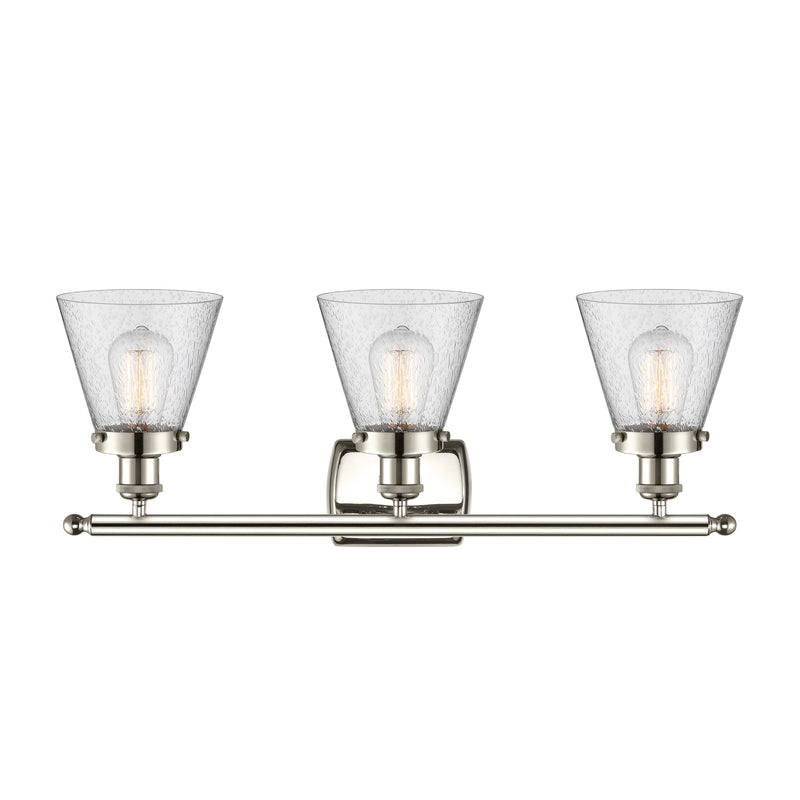 Innovations Lighting Small Cone 3 Light Bath Vanity Light Part Of The Ballston Collection 916-3W-PN-G64-LED