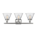 Innovations Lighting Large Cone 3 Light Bath Vanity Light Part Of The Ballston Collection 916-3W-SN-G42-LED