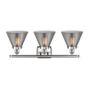 Innovations Lighting Large Cone 3 Light Bath Vanity Light Part Of The Ballston Collection 916-3W-SN-G43-LED